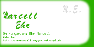 marcell ehr business card